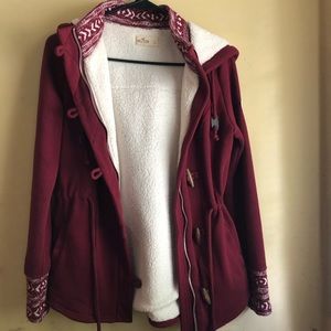 Burgundy Holister Coat